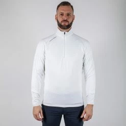 Galvingreen Galvin Green Drake Insula Golf Pullover -Golf Shirts Sales Galvin Green AW20 Drake Insula Half Zip Pullover G783201 Code SWGAL316 White Model 1