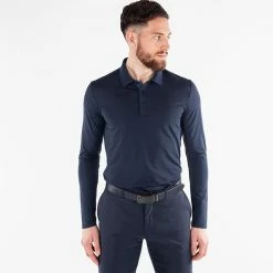 Galvingreen Galvin Green Marwin Golf Polo Shirt -Golf Shirts Sales Galvin Green AW21 Marwin LS Shirt G118133 Code SHGAL508 M Navy Model 1