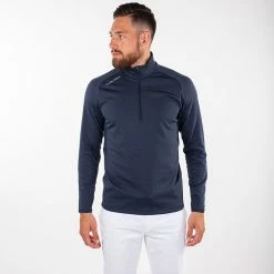 Galvingreen Galvin Green Drake Insula Golf Pullover 11 Galvingreen Galvin Green Drake Insula Golf Pullover -Golf Shirts Sales Galvin Green SS19 Drake Insula Half Zip Pullover G783233 Code SWGAL267 Navy Model 1