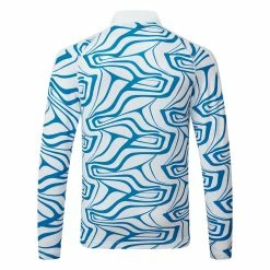 Jlindeberg J.Lindeberg August Print 1/4 Zip Golf Sweater 8 Jlindeberg J.Lindeberg August Print 1/4 Zip Golf Sweater -Golf Shirts Sales J.Lindeberg AW21 August Print 14 Zip Sweater GMJS06177 Code SWLIN042 Dresden Blue White Back