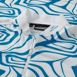 Jlindeberg J.Lindeberg August Print 1/4 Zip Golf Sweater 7 Jlindeberg J.Lindeberg August Print 1/4 Zip Golf Sweater -Golf Shirts Sales J.Lindeberg AW21 August Print 14 Zip Sweater GMJS06177 Code SWLIN042 Dresden Blue White detail