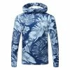 Jlindeberg J.Lindeberg Aerial 1/4 Zip Golf Hoodie 2 Jlindeberg J.Lindeberg Aerial 1/4 Zip Golf Hoodie -Golf Shirts Sales J.Lindeberg AW22 Aerial Print Quarter Hood GMJS07798 0470 SWLIN086 Hibiscus BlueWhite Front