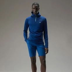 Jlindeberg J.Lindeberg Aerial 1/4 Zip Golf Hoodie 11 Jlindeberg J.Lindeberg Aerial 1/4 Zip Golf Hoodie -Golf Shirts Sales J.Lindeberg AW22 Aerial Quarter Hood GMJS07797 0337 SWLIN085 Navy PeonyAiry Blue Model 1
