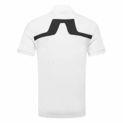 Jlindeberg J.Lindeberg KV Golf Polo Shirt -Golf Shirts Sales J.Lindeberg KV Regular Fit Polo GMJT06620 0000 SHLIN130 White Black Back