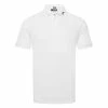 Jlindeberg J.Lindeberg KV Golf Polo Shirt 1 Jlindeberg J.Lindeberg KV Golf Polo Shirt -Golf Shirts Sales J.Lindeberg KV Regular Fit Polo GMJT06620 0000 SHLIN130 White Black Front