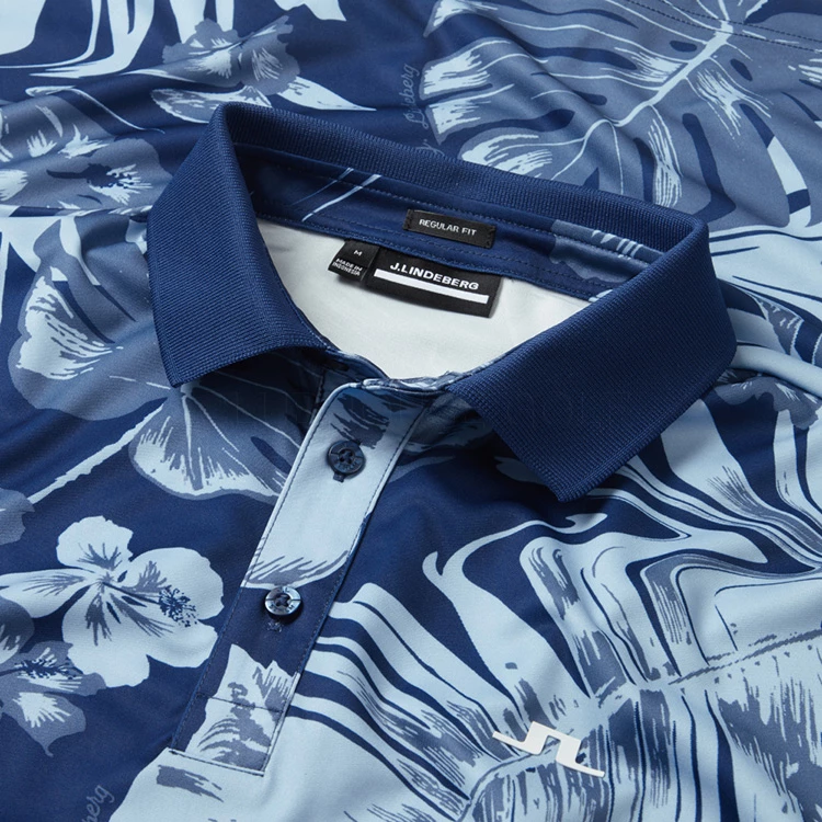 Jlindeberg J.Lindeberg Martin Print Golf Polo Shirt 4 Jlindeberg J.Lindeberg Martin Print Golf Polo Shirt - Image 2
