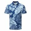 Jlindeberg J.Lindeberg Martin Print Golf Polo Shirt 2 Jlindeberg J.Lindeberg Martin Print Golf Polo Shirt -Golf Shirts Sales J.Lindeberg Martin Print Regular Fit Polo GMJT07413 0470 SHLIN150 Hibiscus BlueWhite Front