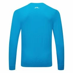 Jlindeberg J.Lindeberg Gus Golf Sweater 7 Jlindeberg J.Lindeberg Gus Golf Sweater -Golf Shirts Sales J.Lindeberg SS22 Gus Sweater GMKW04726 O253 Code SWLIN075 M Blue Danube Back