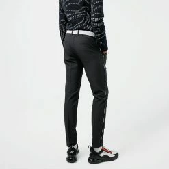 Jlindeberg J.Lindeberg Stuart Stripe Golf Trouser -Golf Shirts Sales J.Lindeberg SS22 Stuart Stripe Golf Trouser Black GMPA05716 9999 Code TRLIN022 34 W 32 Leg Model 2