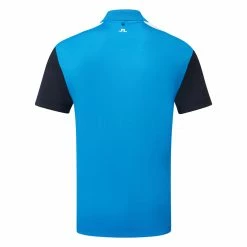 Jlindeberg J.Lindeberg Andie Golf Polo Shirt -Golf Shirts Sales J.Lindeberg SS23 Andi Regular Fit Polo GMJT09663 O175 SHLIN205 Brilliant Blue Back