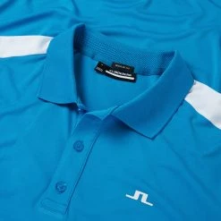 Jlindeberg J.Lindeberg Andie Golf Polo Shirt -Golf Shirts Sales J.Lindeberg SS23 Andi Regular Fit Polo GMJT09663 O175 SHLIN205 Brilliant Blue Detail
