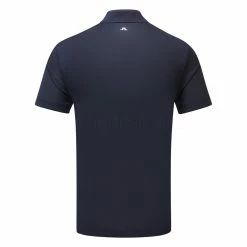 Jlindeberg J.Lindeberg Bridge Golf Polo Shirt -Golf Shirts Sales J.Lindeberg SS23 Bridge Regular Fit Polo GMJT07619 6855 SHLIN185 JL NavyWhite Back