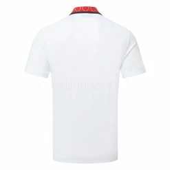 Jlindeberg J.Lindeberg Glen Golf Polo Shirt 7 Jlindeberg J.Lindeberg Glen Golf Polo Shirt -Golf Shirts Sales J.Lindeberg SS23 Glen Regular Fit Polo GMJT07614 0000 SHLIN183 White Chilli Pepper Russet Orange Back