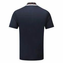 Jlindeberg J.Lindeberg Glen Golf Polo Shirt -Golf Shirts Sales J.Lindeberg SS23 Glen Regular Fit Polo GMJT07614 6855 SHLIN182 JL NavyRusset Orange Back