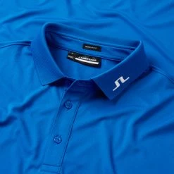 Jlindeberg J.Lindeberg Heath Golf Polo Shirt 6 Jlindeberg J.Lindeberg Heath Golf Polo Shirt -Golf Shirts Sales J.Lindeberg SS23 Heath Regular Fit Polo GMJT07621 0357 SHLIN175 Lapis BlueWhite Detail