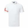 Jlindeberg J.Lindeberg Heath Golf Polo Shirt 1 Jlindeberg J.Lindeberg Heath Golf Polo Shirt -Golf Shirts Sales J.Lindeberg SS23 Heath Regular Fit Polo GMJT07621 G135 SHLIN174 Fiery Red White Front