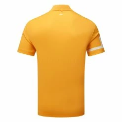 Jlindeberg J.Lindeberg Heath Golf Polo Shirt -Golf Shirts Sales J.Lindeberg SS23 Heath Regular Fit Polo GMJT07621 I040 SHLIN173 CitrusWhite Back