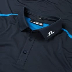 Jlindeberg J.Lindeberg Jeff Golf Polo Shirt 6 Jlindeberg J.Lindeberg Jeff Golf Polo Shirt -Golf Shirts Sales J.Lindeberg SS23 Jeff Regular Fit Polo GMJT07620 6855 SHLIN180 JL Navy Detail