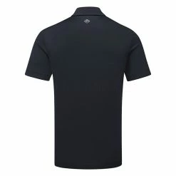 Jlindeberg J.Lindeberg Lowell Golf Polo Shirt -Golf Shirts Sales J.Lindeberg SS23 Lowell Slim Fit Polo GMJT07524 6855 SHLIN191 JL NavyWhite Back
