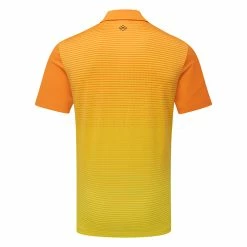 Jlindeberg J.Lindeberg Lowell Golf Polo Shirt 7 Jlindeberg J.Lindeberg Lowell Golf Polo Shirt -Golf Shirts Sales J.Lindeberg SS23 Lowell Slim Fit Polo GMJT07524 I068 SHLIN192 Russet OrangeBlazing Yellow Back