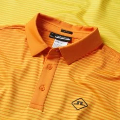 Jlindeberg J.Lindeberg Lowell Golf Polo Shirt 6 Jlindeberg J.Lindeberg Lowell Golf Polo Shirt -Golf Shirts Sales J.Lindeberg SS23 Lowell Slim Fit Polo GMJT07524 I068 SHLIN192 Russet OrangeBlazing Yellow Detail