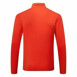 Jlindeberg J.Lindeberg Luke 1/2 Zip Golf Sweater 7 Jlindeberg J.Lindeberg Luke 1/2 Zip Golf Sweater -Golf Shirts Sales J.Lindeberg SS23 Luke Half Zip Mid Layer AMJS07969 G135 SWLIN105 Fiery RedJL Navy Back