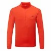 Jlindeberg J.Lindeberg Luke 1/2 Zip Golf Sweater 2 Jlindeberg J.Lindeberg Luke 1/2 Zip Golf Sweater -Golf Shirts Sales J.Lindeberg SS23 Luke Half Zip Mid Layer AMJS07969 G135 SWLIN105 Fiery RedJL Navy Front