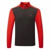 Jlindeberg J.Lindeberg Terry 1/4 Zip Golf Sweater 1 Jlindeberg J.Lindeberg Terry 1/4 Zip Golf Sweater -Golf Shirts Sales J.Lindeberg SS23 Terry Mid Layer AMJS07868 G135 SWLIN109 FieryRedJLNavy Front
