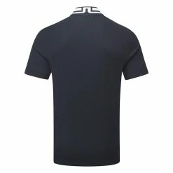 Jlindeberg J.Lindeberg Tyson Golf Polo Shirt -Golf Shirts Sales J.Lindeberg SS23 Tyson Regular Fit Polo GMJT07647 6855 SHLIN189 JL NavyWhite Back