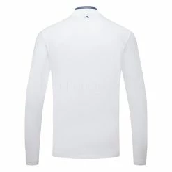Jlindeberg J.Lindeberg Tyson Long Sleeve Golf Polo Shirt 10 Jlindeberg J.Lindeberg Tyson Long Sleeve Golf Polo Shirt -Golf Shirts Sales J.Lindeberg Tyson LS Reg Fit Polo GMJT07801 0000 SHLIN154 WhiteNavy Peony Back