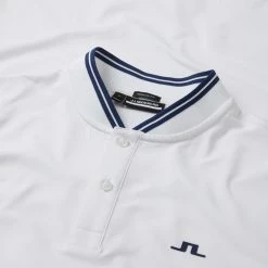 Jlindeberg J.Lindeberg Tyson Long Sleeve Golf Polo Shirt 9 Jlindeberg J.Lindeberg Tyson Long Sleeve Golf Polo Shirt -Golf Shirts Sales J.Lindeberg Tyson LS Reg Fit Polo GMJT07801 0000 SHLIN154 WhiteNavy Peony Detail