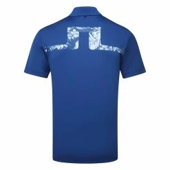 Jlindeberg J.Lindeberg Martin Golf Polo Shirt 7 Jlindeberg J.Lindeberg Martin Golf Polo Shirt -Golf Shirts Sales J.Lindeberg Martin Golf Polo Shirt Navy Peony Hibiscus Blue White GMJT07415 0337 SHLIN148 Back