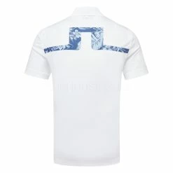 Jlindeberg J.Lindeberg Martin Golf Polo Shirt 7 Jlindeberg J.Lindeberg Martin Golf Polo Shirt -Golf Shirts Sales J.Lindeberg Martin Golf Polo Shirt White Hibiscus Blue Navy Peony GMJT07415 0000 SHLIN149 Back