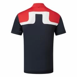 Jlindeberg J.Lindeberg Jeff Golf Polo Shirt -Golf Shirts Sales J.Lindeberg GMJT06474 6855 M Jeff Reg Fit Polo JL Navy Back