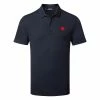 Jlindeberg J.Lindeberg Diamond Golf Polo Shirt -Golf Shirts Sales J.Lindeberg GMJT06475 6855 M Diamond Regular Fit Polo JL Navy Front