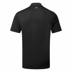 Jlindeberg J.Lindeberg Diamond Golf Polo Shirt -Golf Shirts Sales J.Lindeberg GMJT06475 9999 M Diamond Regular Fit Polo Black Back