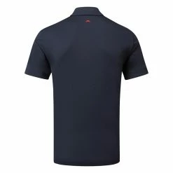 Jlindeberg J.Lindeberg Clark Golf Polo Shirt -Golf Shirts Sales J.Lindeberg GMJT07883 6855 M Clark Reg Fit Polo SHLIN155 UK SMU JL Navy Back