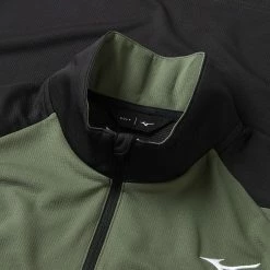 Mizuno Winter Breeze 1/4 Zip Golf Sweater 6 Mizuno Winter Breeze 1/4 Zip Golf Sweater -Golf Shirts Sales Mizuno AW22 Winter Breeze 1 4 Zip 52GA2506 39 SWMIZ050 M Olive Black Detail