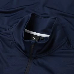 Mizuno Quick Dry Breeze Elite 1/4 Zip Golf Sweater 6 Mizuno Quick Dry Breeze Elite 1/4 Zip Golf Sweater -Golf Shirts Sales Mizuno SS22 Breeze Elite 1 4 Zip Sweater 52GC2001 14 Code SWMIZ041 M Deep Navy Detail