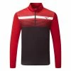Mizuno Quick Dry Breeze Elite ST 1/4 Zip Golf Sweater -Golf Shirts Sales Mizuno SS22 Breeze Elite ST 1 4 Zip Sweater 52GC2002 62 Code SWMIZ044 M Red Front