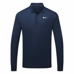Nike Dry Victory Solid Long Sleeve Golf Polo Shirt