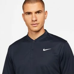 Nike Dry Victory Blade Golf Polo Shirt 12 Nike Dry Victory Blade Golf Polo Shirt -Golf Shirts Sales Nike SS22 Dry Victory Blade Golf Polo Shirt DH0838 451 M SHNIK775 Obsidian White model 2