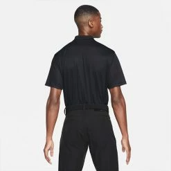 Nike Dry Victory Colourblock Golf Polo Shirt 13 Nike Dry Victory Colourblock Golf Polo Shirt -Golf Shirts Sales Nike SS22 Dry Victory Colourblock Golf Polo Shirt DH0845 010 M Black White Smoke Grey model 3