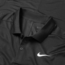 Nike Dry Victory Solid Golf Polo Shirt -Golf Shirts Sales Nike SS22 Dry Victory Solid Golf Polo Shirt DH0822 010 M Black White Detail