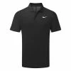 Nike Dry Victory Solid Golf Polo Shirt 1 Nike Dry Victory Solid Golf Polo Shirt -Golf Shirts Sales Nike SS22 Dry Victory Solid Golf Polo Shirt DH0822 010 M Black White Front