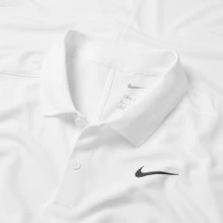 Nike Dry Victory Solid Golf Polo Shirt 9 Nike Dry Victory Solid Golf Polo Shirt -Golf Shirts Sales Nike SS22 Dry Victory Solid Golf Polo Shirt DH0822 100 M White Black Detail