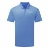 Nike Dry Victory Solid Golf Polo Shirt 1 Nike Dry Victory Solid Golf Polo Shirt -Golf Shirts Sales Nike SS22 Dry Victory Solid Golf Polo Shirt DH0822 412 M SHNIK780 University Blue White Front