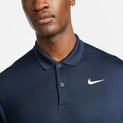 Nike Dry Victory Solid Golf Polo Shirt 12 Nike Dry Victory Solid Golf Polo Shirt -Golf Shirts Sales Nike SS22 Dry Victory Solid Golf Polo Shirt DH0822 451 M Obsidian White Model 2