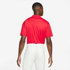 Nike Dry Victory Solid Golf Polo Shirt -Golf Shirts Sales Nike SS22 Dry Victory Solid Golf Polo Shirt DH0822 657 M University Red White Model 3