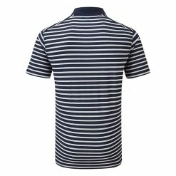Nike Dry Victory Stripe Golf Polo Shirt -Golf Shirts Sales Nike SS22 Dry Victory Stripe Golf Polo Shirt DH0829 451 M Obsidian White Back